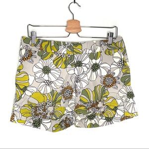 Mossimo | Green Floral Khakis Shorts
